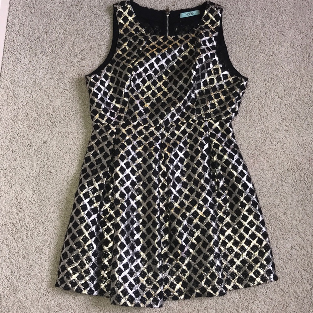 Little black party dress (and gold!)